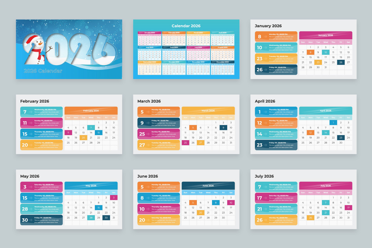 2026 Calendar PowerPoint Template Nulivo Market 2026 Calendar Pptx PowerPoint Template 003 
